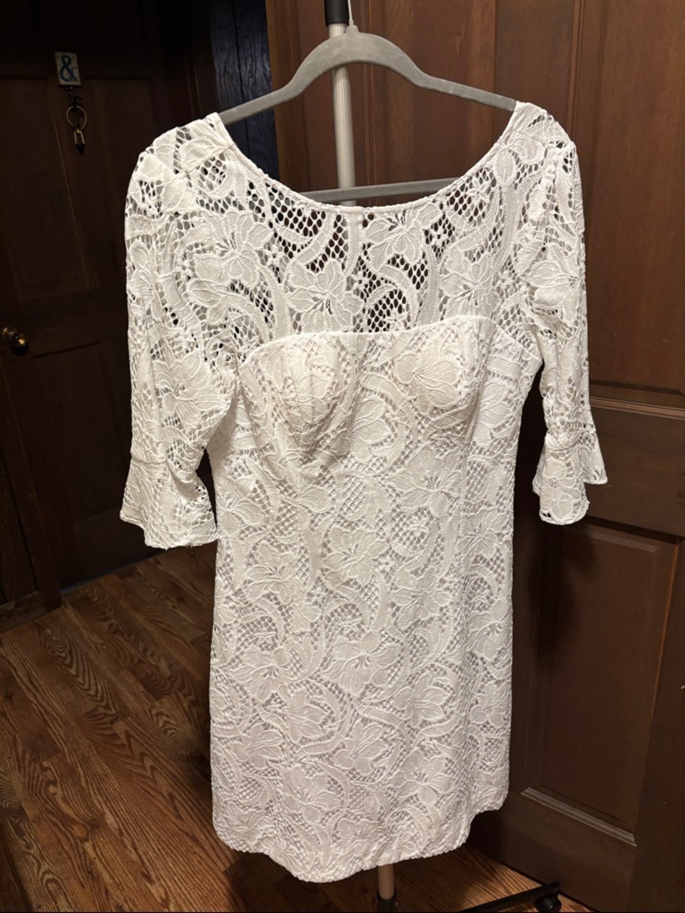 Lilly Pulitzer White Floral Lace Mini Dress